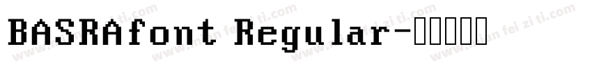 BASRAfont Regular字体转换